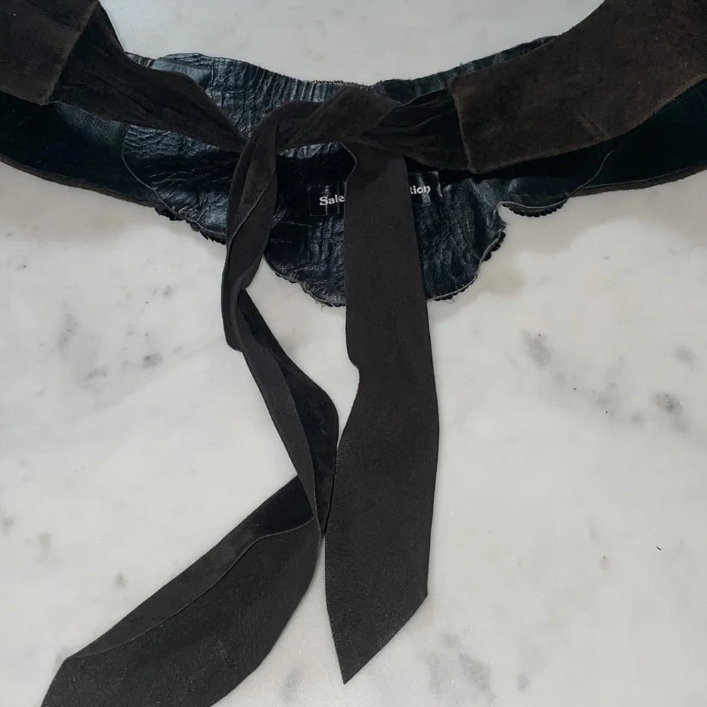 Salena’s Collection Suede Beaded Belt